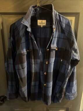 Passenger Women's Blue Plaid Button-Down Shirt